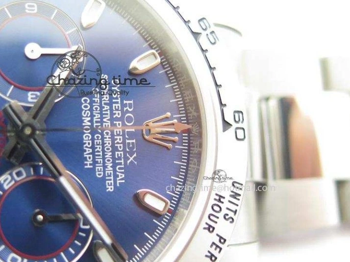 AAA Replica Watches Blue On Bracelet 116520 A SS Daytona Edition JF Dial 3944 Best QuickDry 1227